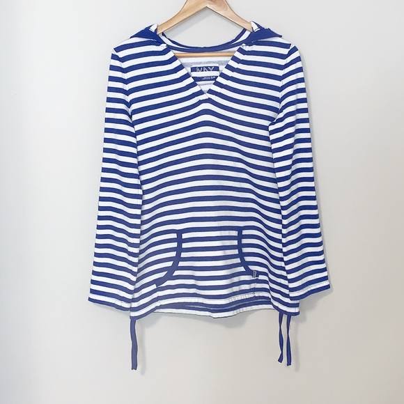 MNY Striped Hooded Sweatshirt - Sma… - Picture 2 of 8